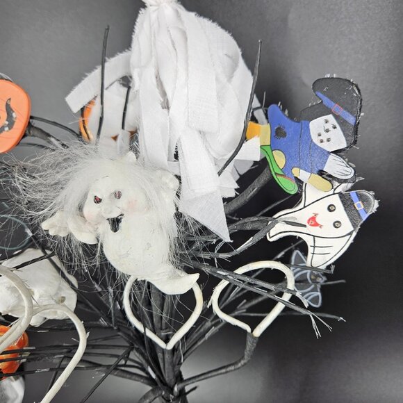 Halloween Light Up Boo Tree Figurine Witch Pumpkin Ghosts Sound Motion 19" WORKS - Picture 8 of 16